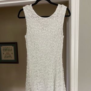 White Floral Lacy Dress